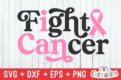 Breast Cancer Awareness SVG | I Can Fight Cancer Product Image 2