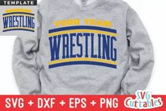 Wrestling SVG | Wrestling Template 0019 | Shirt Design Product Image 1
