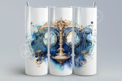 Zodiac Sublimation Tumbler, 20 oz skinny, Horoscope Product Image 8