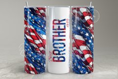 Best Brother Ever Tumbler Wrap, 20 oz skinny tumbler wrap Product Image 1