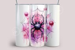 Halloween Spider, Halloween tumbler wrap, 20 oz skinny Product Image 1