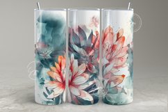 Watercolor Tumbler Wrap, 20 oz Skinny Tumbler sublimation Product Image 1