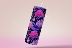 Seamless Boho Floral Tumbler Sublimation Wrap PNG Design Product Image 2