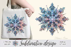 Christmas snowflakes clipart|Cute Winter flower shirt design Product Image 2