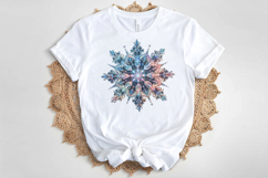 Christmas snowflakes clipart|Cute Winter flower shirt design Product Image 4