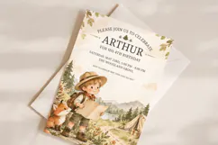 Adventure Explorer Birthday Invitation, Editable Canva Product Image 2