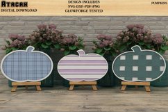 Pumpkin Bundle Plaid and Flowery for Easel Stands SVG files Product Image 9