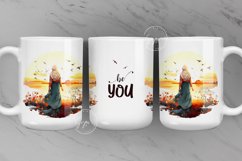 Daily Affirmations Mug Wrap, Islamic Mug, Muslim Mug Design Product Image 1