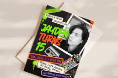 Skate Park Birthday Invitation Canva Template Product Image 2