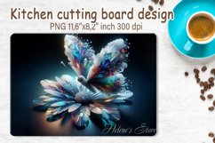 3d Crystal butterfly cutting board sublimation | Glass board Product Image 1