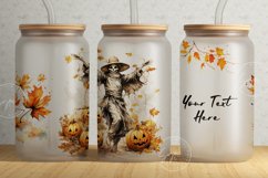 Halloween Skeleton Glass Jar, 16 oz Libbey Glass Can Tumbler Product Image 1