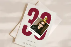 Retro Photo Birthday Invitation Canva Template Product Image 2