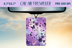 Floral Air Freshener Car| Car air freshin sublimating png Product Image 1