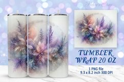 Flowers tumbler wrap | Summer floral Tumbler sublimation 20 Product Image 1