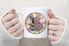 Cute witch t shirt round design png | Scary pumpkin face Product Image 3