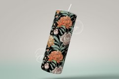 Seamless Boho Floral Tumbler Sublimation Wrap PNG Design Product Image 2