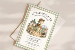Dino Explorer Birthday Invitation Canva Template Product Image 2
