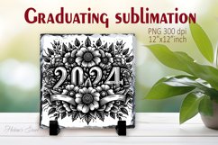 Class of 2024 | Graduation Slate Sublimation Design Product Image 1