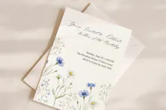 Wildflower Birthday Invitation Canva Template, Editable Product Image 2