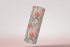Seamless Boho Floral Tumbler Sublimation Wrap PNG Design Product Image 2