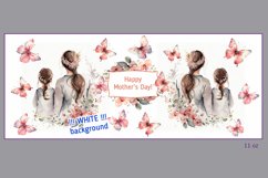 Mother's Day Watercolor Mug Wrap Sublimation Product Image 3