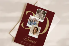 Photo Collage Birthday Invitation Template, Editable Canva Product Image 2