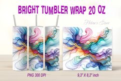 Bright Colored Alcohol Ink Art tumbler 20oz sublimation Product Image 1