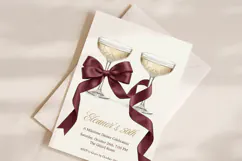 50th Birthday Invitation Template, Editable Canva Product Image 2