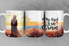 Daily Affirmations Mug Wrap, Islamic Mug, Muslim Mug Design Product Image 1