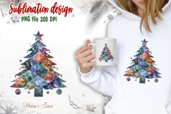 Christmas tree clipart | Cute patchwork t shirt designs png Product Image 1