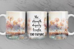 My Daily Bible Affirmations Mug Wrap, Bible Words PNG Product Image 1