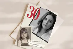 30th Birthday Invitation Template Editable, Photo Collage Product Image 2
