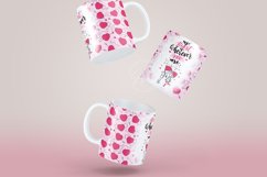 Valentine's day Mug Wrap, 11 &amp; 15 Oz Mug Sublimation Design Product Image 2