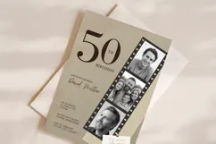 Film Strip Photo Birthday Invitation Canva Template Product Image 2