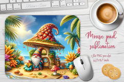Summer beach gnomes mouse pad sublimation design png Product Image 1