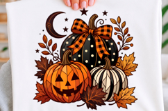 Coquette Halloween Pumpkin T-shirt Png Product Image 1