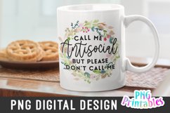 Funny Sublimation | Call Me Antisocial Product Image 2