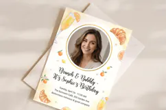 Brunch and Bubbly Birthday Invitation Template Product Image 2