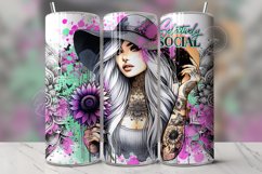 Girl with Tattoo, Sarcastic Quote, 20 oz Skinny Tumbler Wrap Product Image 1