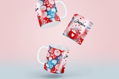 Valentine&#039;s day Mug Wrap, Add Your Own Name, 11 &amp; 15 Oz Mug Product Image 2