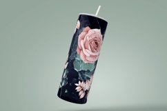 MAMA Tumbler, Pink Floral Skinny Tumbler, 20 oz Design Wrap Product Image 2