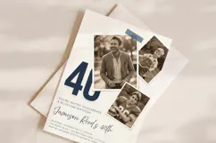 Photo Birthday Invitation for Men Canva Template Product Image 2
