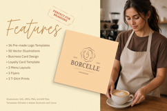Whimsical Cafe &amp; Bakery Branding Kit Product Image 2