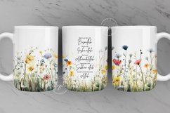 Daily Affirmations Mug Wrap, Islamic Mug, Muslim Mug Design Product Image 1