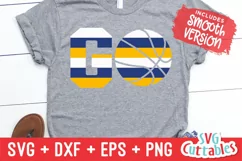 Basketball SVG | GO Basketball | Shirt Design Product Image 3