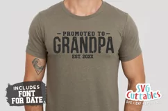 Grandpa SVG | Promoted To Grandpa Product Image 1