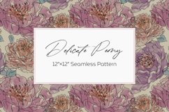 Download this seamless digital paper today and make fabrics, printing products and sublimation for peony lovers!