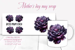 Mothers day Mug wrap sublimation| I love you mum mugs design Product Image 2