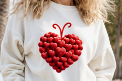 Red heart Valentines day Sublimation designs clipart png Product Image 2