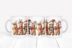 Christmas gingerbread man mug wraps designs bundle 10oz 15oz Product Image 4